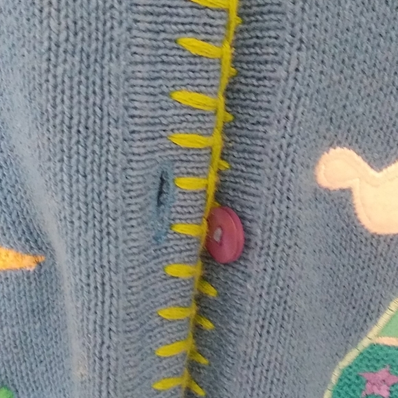 Quacker Factory Hand Detailed Cardigan Vintage FREE w/any Sweater Purchase - Picture 4 of 16